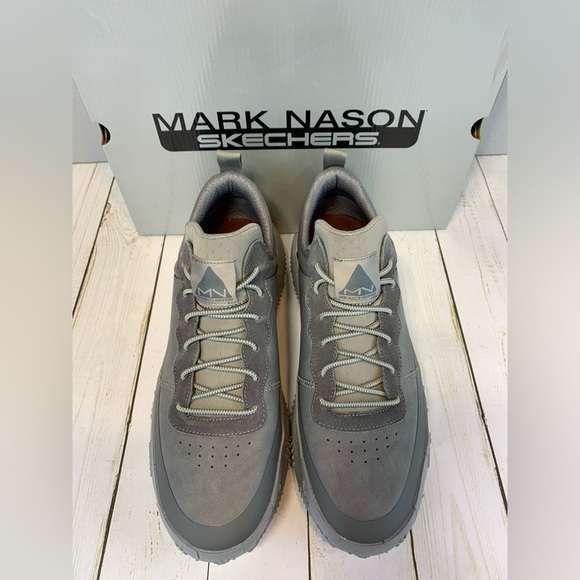 NIB Mark Nason For Skechers Gray Revo-Tivity Slip On No Tie Men's Sneaker-12 - Picture 3 of 9